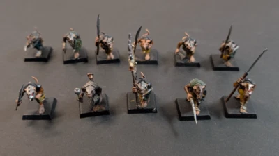 Warhammer Fantasy Battles - 11x Skaven Clanrats - With Banner and Musician #2 - Image 1 of 4