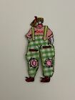 Patchwork/Boho 2X31/2" Love Girl Green Check Iron On Patch