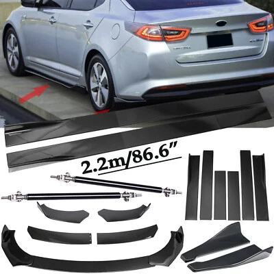 Front Lip Chin Bumper Body Kits 86.6" Side Skirt For KIA Optima 2016-2020 - Imagem 1 de 4