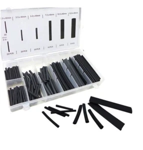 127PC 7 SIZES WIRE WRAP ELECTRICAL CONNECTION HEAT SHRINK TUBING ASSORTMENT - Picture 1 of 1