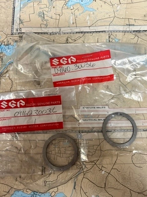 Suzuki pack of 2 #09160-30036 .Thrust Washer (T:1.7). SKU: 41236-D-A148-38 - Image 1 of 1