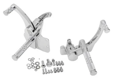 Accutronix 前向控制 - 钻石,+9 英寸。 -镀铬摩托车 FC205-SIC — 第 1/4 张图片