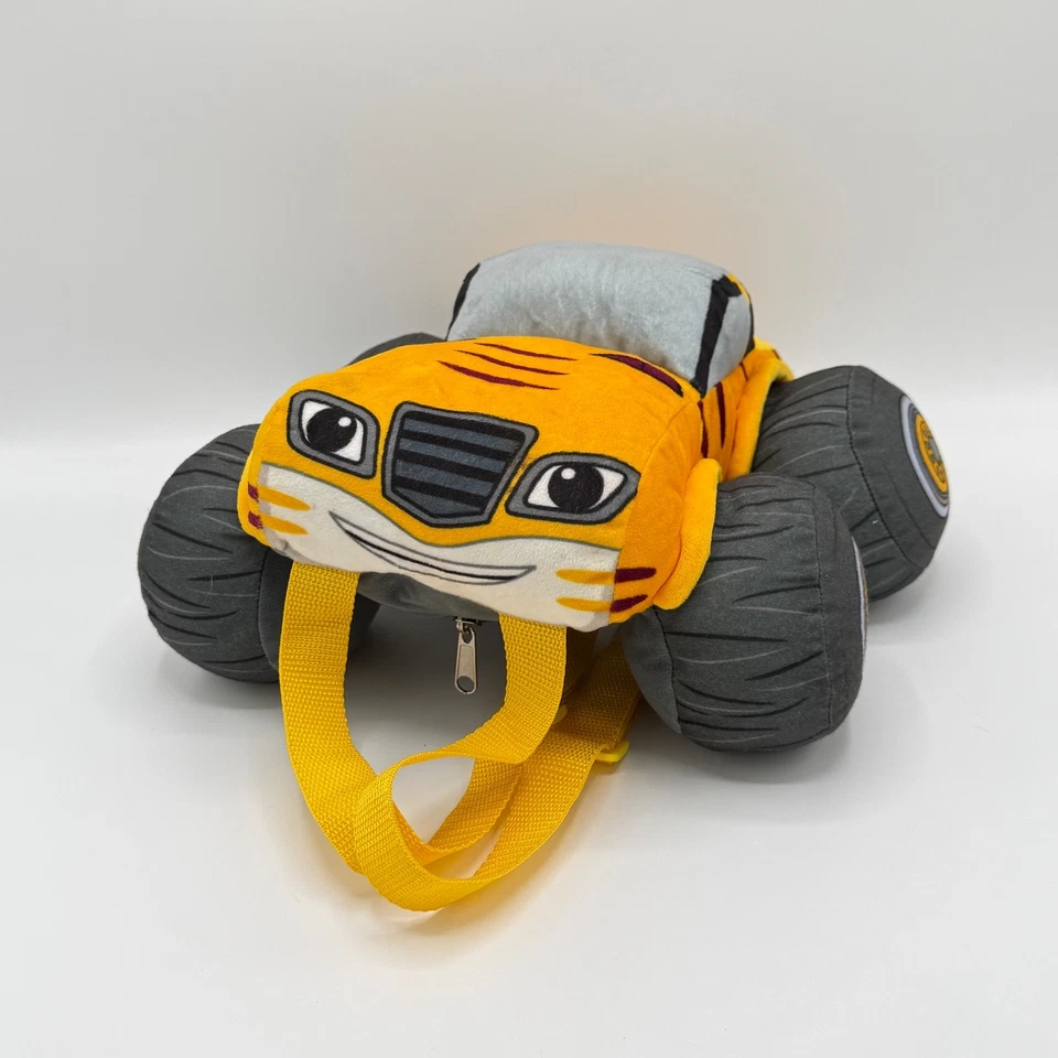 "Mochila de felpa Blaze & The Monster Machines a rayas 13""" Foto 1 de 4