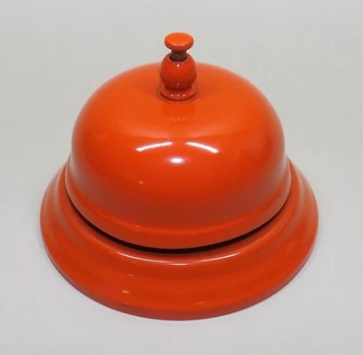 Vintage 1973 PIT Card Game, Orange Metal Bell ~ Replacement Game Pieces - Image 1 of 3