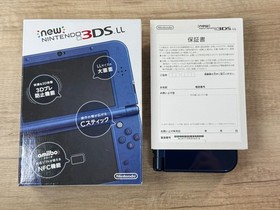 Nintendo New 3DS XL Metallic Blue Console With BOX Tested Japan D6129
