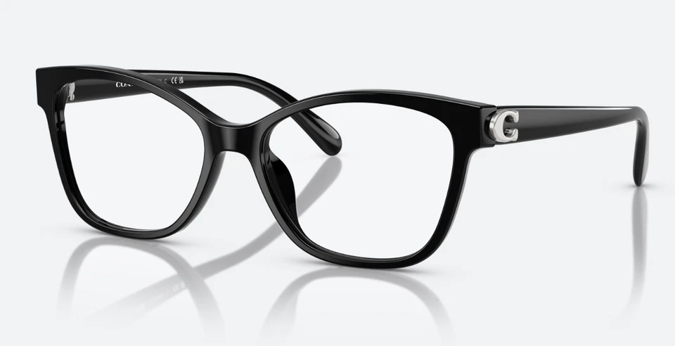 Coach HC6196U 5002 Eyeglasses Frame Women's Black Full Rim Butterfly Shape 52mm