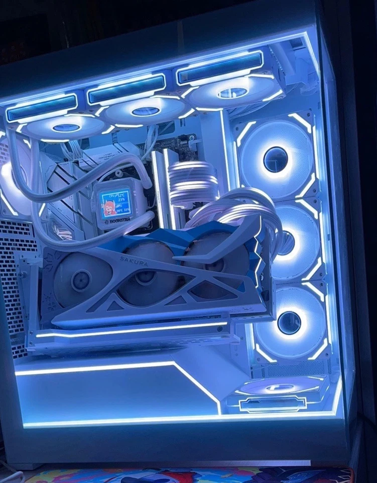 Yeston Sakura 6800 XT  16GB AMD Radeon Gaming GPU Anime white Graphics card - Image 1 of 4