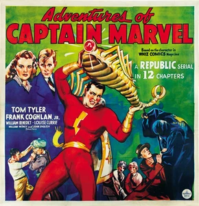Aventuras del Capitán Marvel (1941) Tom Tyler Culto Película Serie Póster Impreso 3 - Imagen 1 de 1