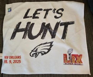 OFFICIAL SUPER BOWL 59 PHILADELPHIA EAGLES 2-9-2025 RALLY TOWEL - Picture 1 of 3
