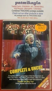 JOHN FARNHAM The Last Time Complete & Uncut DVD+BONUS FEATURE Under Big Top R4 - Picture 1 of 3