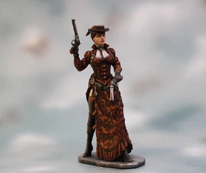 ⭐Steam duel.  Action Girl Collectible Miniature 3D Figurine . 54mm 1/32 PAINTED⭐ - Picture 1 of 8