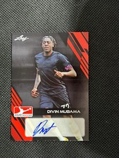 DIVIN MUBAMA 2023 Leaf Goal Soccer AUTO AUTOGRAPH Card