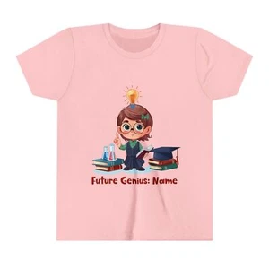 Future Genius Girl Custom T-Shirt , Personalized Custom T-Shirt, Custom Design - Picture 1 of 13