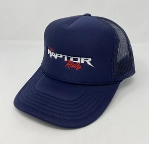 Ford Raptor Rally RR1 001 Blue Trucker Hat SnapBack Cap Hennessey VelociRaptor - Imagen 1 de 6