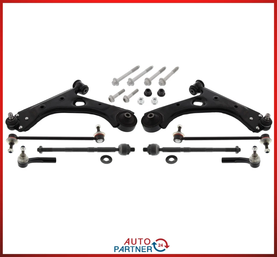 2x Bras de Commande pour Opel Corsa D Gauche Droite Avant Barres D'Accouplement - Photo 1/1