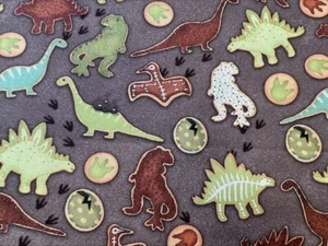Dinosaurs 100% Cotton Fabric - Picture 1 of 1