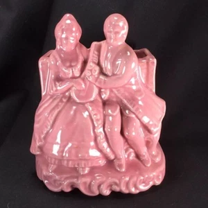 Shawnee Pottery Rose Planter Man And Woman W and K on the back valentine - Picture 1 of 7