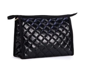 NWT Scout Quilted Black Audrey Pouch, Stand Up Travel Cosmetic Bag - Picture 1 of 14