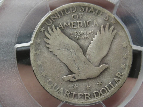 1919 D Silver Standing Liberty Quarter, Denver, PCGS Certified, Good Details Cover