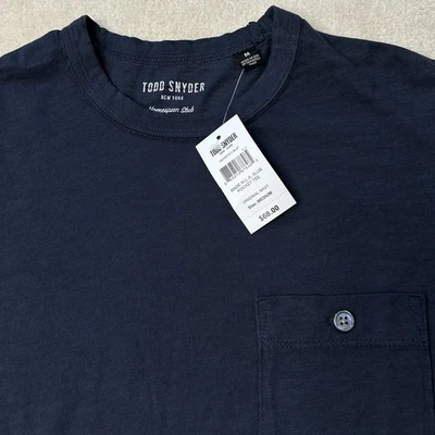 Camiseta Todd Snyder Slub Bolsillo Para Hombre Mediana Manga Corta Hilada en Casa Jersey Foto 1 de 4