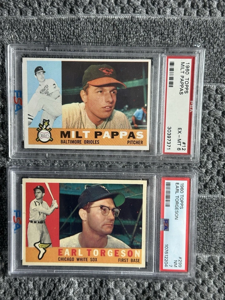 1960 Topps Baseball PSA Graded. Earl Torgeson #299, Chicago White Sox.  - Image 1 of 1
