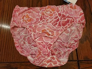 NWT JOCKEY No Panty Line TACTEL NYLON HIP BRIEF PANTIES pink flor 1372 125 sz 8 - Picture 1 of 2