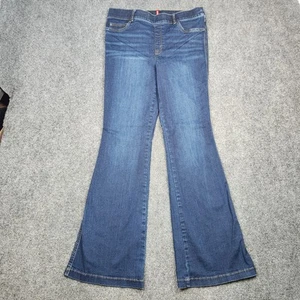 Spanx Jeans Damen XL blau Schlag Stretch High Rise Pull On Bootcut Denim Hose - Bild 1 von 18