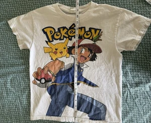1999 Pokemon Ash and Pikachu Youth T-Shirt - Picture 1 of 6