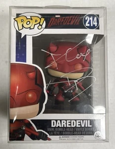 Funko Pop Marvel Daredevil #214 Charlie Cox Signed Auto Rare Vaulted - Picture 1 of 6
