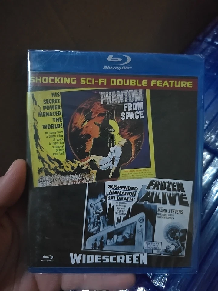 Phantom From Space & Frozen Alive (Blu-ray) Sci-fi Double Feature RARE OOP New! - Image 1 of 2