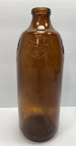 Rare Uncommon Type Vintage Schlitz Beer Glass Brown Tall Bottle 7-1/2" in Tall - Picture 1 of 24