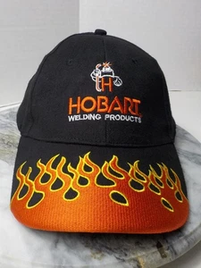 Hobart Schweißprodukte Werbung verstellbar Hut Flamme schwarz orange - Bild 1 von 7