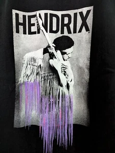 Authentic Jimi Hendrix Youth T-shirt XL Rock 70s Retro Guitar - Picture 1 of 4