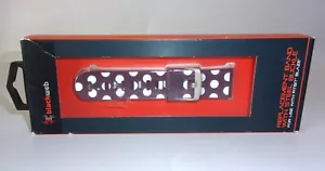 Black Web Replacement Band Steel Buckle Fitbit Alta Polka Dot Purple 7/8" Wide - Picture 1 of 2