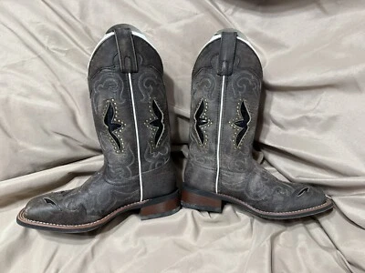 laredo Western boots women Black/tan With Inset Design New Never Worn  Size 6.5 - Image 1 of 4