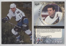 2002 ITG Be A Player Signature Series 1998-99 Buybacks Gold Adam Oates Auto HOF