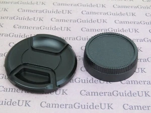 67mm Centre Pinch Front Lens Cap and Rear Lens Cap for Nikon F (AI) 67mm lenses - Picture 1 of 7