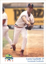 1992 Savannah Cardinals Classic/Best #4 Larry Lucchetti