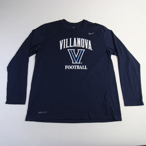 Villanova Wildcats Nike Dri-Fit Long Sleeve Shirt Men's Navy Used Cover