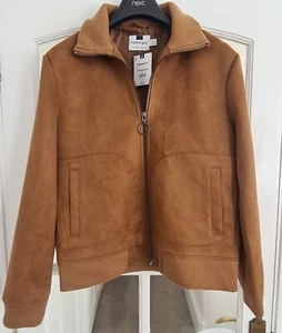 TOPMAN 100% Genuine Brand New With Tags Tan Faux Suede Jacket RRP £69 NOW £20.00