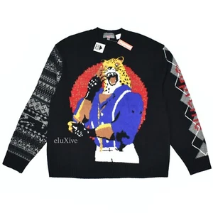 Neu mit Etikett Supreme Yohji Yamamoto schwarzer Tekken Intarsia Strickpullover Herren DS AUTHENTISCH - Bild 1 von 7