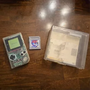 Nintendo Game Boy DMG-01 Clear Play It Loud with Case & Game Matching Serial! - Picture 1 of 16
