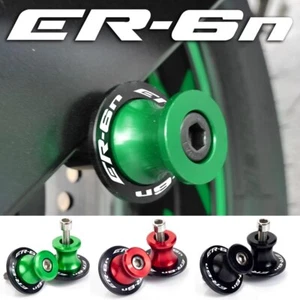 ER-6N Swingarm Spools Rear Stand Screws Sliders 10MM For Kawasaki ER6N ER 6N - Picture 1 of 27