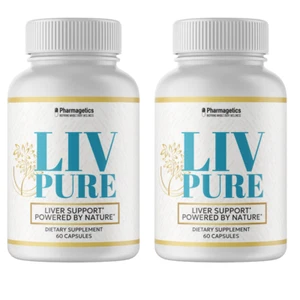 Liv Pure Capsules For Liver Detox Support LivPure - 2 Bottles 120 Capsules - Picture 1 of 7