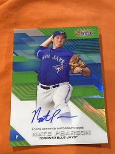 2017 NATE PEARSON BOWMANS Bowman’s BEST Green Refractor 31/99 AUTO B17-NPE - Picture 1 of 6