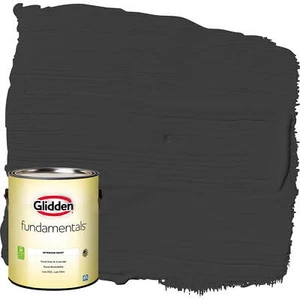 Glidden Fundamentals Interior Paint Black / , Eggshell, 1 Gallon - Picture 1 of 11