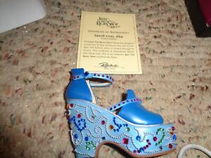 New ListingJust The Right Shoe - By Raine Willitts - Mardi Gras, Blue - #25216 - With Coa!
