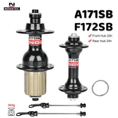 Novatec A171SB/F172SB Road Bike Hubs Front 2 Rear 4 Sealed Bearings Bicycle Hubs - Image 1 of 4