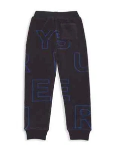 Burberry Edgar Logo Jogger Pants Boys' Navy/Black Elastic Waist Pull On 4Y - Picture 1 of 17