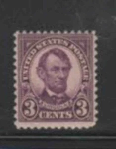 #555 1922 3 CENT ABRAHAM LINCOLN MINT F-VF NH O.G aa (JT) - Picture 1 of 1
